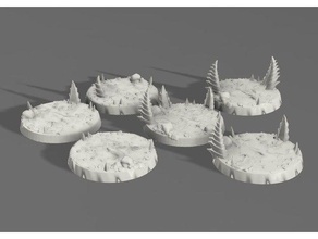 bases usage alien bugs toy & game accessories tyranids warhammer 40k 3d print model - Mito3D
