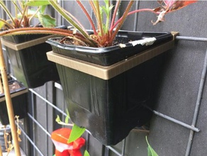 outdoor plant holder wall mount & garden 3d print model - Mito3D