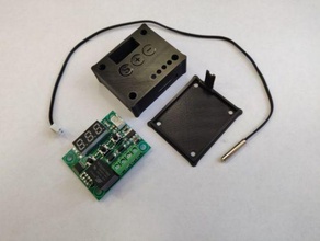 w1209 durumda 3d baskı sıcaklık sensörü termometre termostat 3d print model - Mito3D