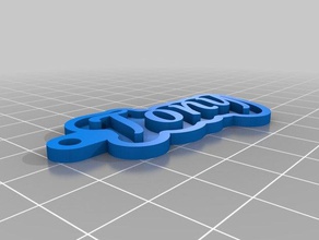 tony key chain i portachiavi su misura 3d print model - Mito3D