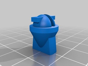 curtain stopper updated less support needed replacement parts 3d print model - Mito3D