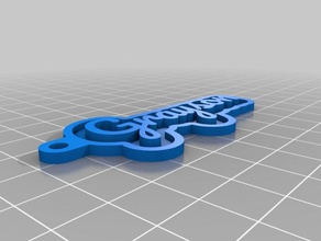 grayson keychains customized 3d print model - Mito3D