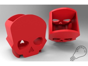 pot kalemleri kafatası ofis 3d print model - Mito3D