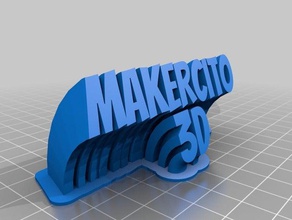 makercito-nombre3d office kundengebundene 3d print model - Mito3D