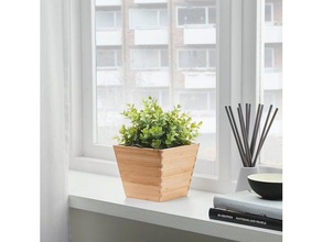 ikea vildapel bamboo pot inner sleeve decor plant plants 3d print model - Mito3D