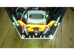monoprice mini delta step motor damper adaptörü bağlar 3d baskı sönümleyici mount 3d print model - Mito3D