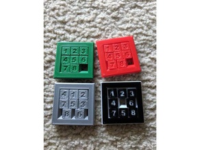 3x3 slide puzzle puzzles 3d print model - Mito3D