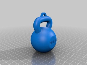kettlebell anahtar zinciri aksesuarlar fitness Anahtarlık kurulmuştur halter 3d print model - Mito3D
