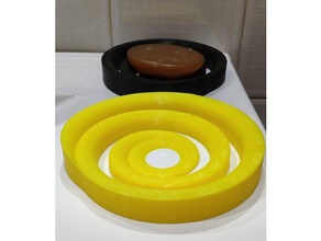 soap holder spiral form bathroom bath decoration house modern design original shower dish water 3d print model - Mito3D