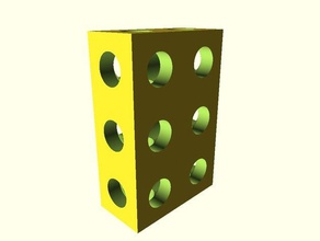 paramétrico de configuração do bloco 123 joblock o programa 3d print model - Mito3D