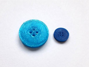 simple button - einfacher knopf accessories n hen round rund sewing 3d print model - Mito3D
