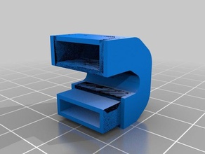 air duct adventurer 3 nozzle abs printing 3d printer parts 3d print model - Mito3D