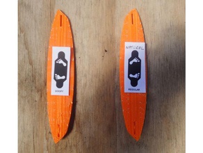 asymmetric surfboard design sport & outdoors asymmetrical surfing 3d print model - Mito3D