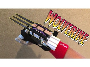 Imprimée en 3d x-men wolverine griffes L'impression L'imprimante de la lame le couteau les pièces mouvement jouet jouets l'arme 3d print model - Mito3D