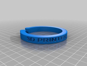 3d printer enthusiasts bracelet printing 3d print model - Mito3D