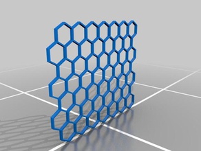 large honeycomb mesh 3d printing car parts grille truck 3d print model - Mito3D