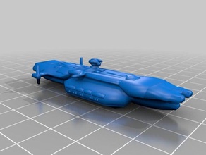 hiigaran marine Kommando der Fregatte Fahrzeuge 3d print model - Mito3D