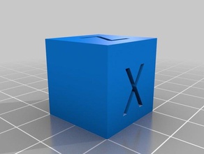 xyz cube L'impression 3d tests l'étalonnage 3d print model - Mito3D