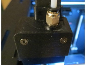 d6 mmu braçadeira para cabos de cabeçote push-através conector Impressora 3d acessórios freecad monoprice ultimate ptfe guia wanhao duplicador 6 3d print model - Mito3D