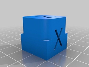 filleted xyz cube 3d printing tests calibration 3d print model - Mito3D
