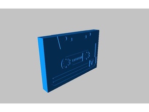 Kassette audio 3d print model - Mito3D