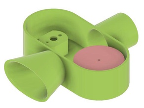 roue d'inertie de la cage nerf rival jouets & jeux 3d print model - Mito3D