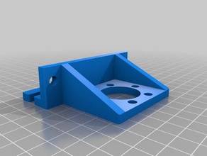 z nut bracket tr10x2 6 drill holes 3d printer parts 3d print model - Mito3D