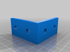 il mio personalizzato rinforzato staffa angolare parti di ricambio su misura 3d print model - Mito3D