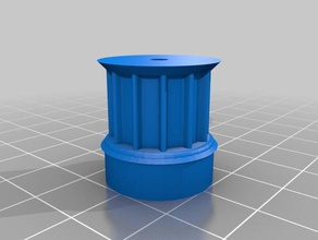 my customized parametric pulley library - customizer optimized parts 3d print model - Mito3D