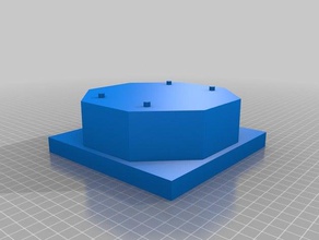 base octogonal trofeo juegos y juguetes personalizado 3d print model - Mito3D
