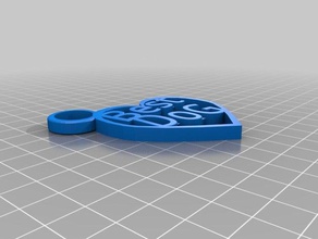 heart shaped pendant best dog accessories 3d print model - Mito3D