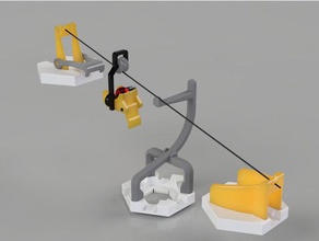 gravitrax uyumlu kablo-araba inşaat oyuncaklar mermer çalıştırın parça 3d print model - Mito3D