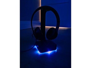 led-gaming-headphone-stand-Licht-Diffusor 3d-drucken Spiel gaming Kopfhörer stehen Lampe led led-Lichtleiste Musik rbg 3d print model - Mito3D