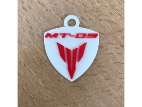logo mt-09 yamaha porte cl keychains 3d print model - Mito3D