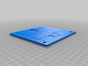 floppy-disk computer commodore amiga 3d print model - Mito3D
