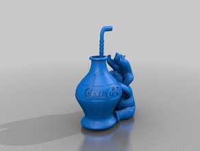 coke cola bear 3d printers cocacola drink fun mishmashed vase 3d print model - Mito3D