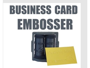 business card embosser 3d printing 3d print model - Mito3D