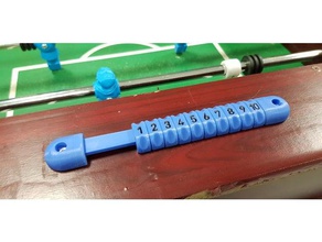 foosball counter games 3d printer counters table fooseball game replacement part parts soccer 3d print model - Mito3D