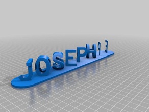 jo signs & logos customized 3d print model - Mito3D