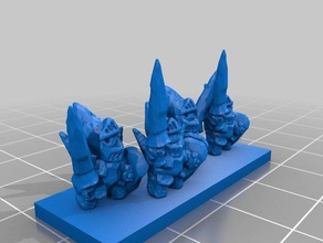 kir bıçaklar oyunlar hott knight dikit wargame 3d print model - Mito3D