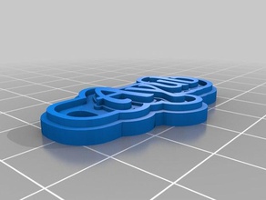 ayub i portachiavi su misura 3d print model - Mito3D