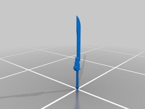 longview's blade props epic 40k space communist sword tau warhammer weapon 3d print model - Mito3D