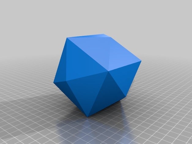 cubo con sommets mitad las caras de l'apprentissage la cristallographie 3D print model - Mito3D