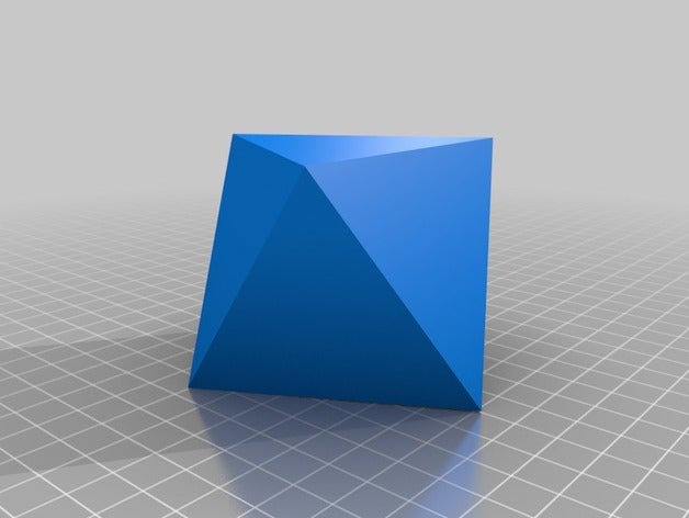 octaedro di apprendimento cristallografia 3D print model - Mito3D