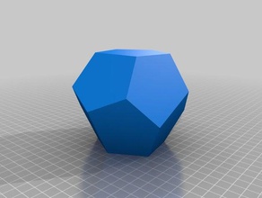 dodecaedro pentagonal lernen Kristallographie 3d print model - Mito3D