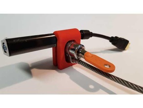 adapter lock antitheft kensington 3d print model - Mito3D