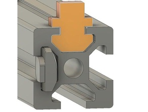 2020 aluminum extrusion snug multipurpose slide insert diy fit 3d print model - Mito3D