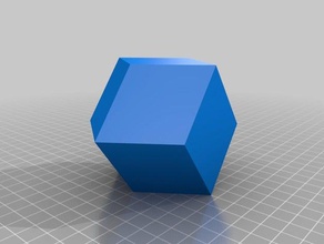 rombododecaedro di apprendimento cristallografia 3d print model - Mito3D