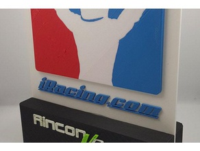 logotipo de iracing rincón vracer la automoción 3d print model - Mito3D