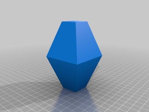 bipiramide vierkantig truncada lernen Kristallographie 3d print model - Mito3D